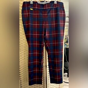 NWOT Plaid Ankle Pants 1X